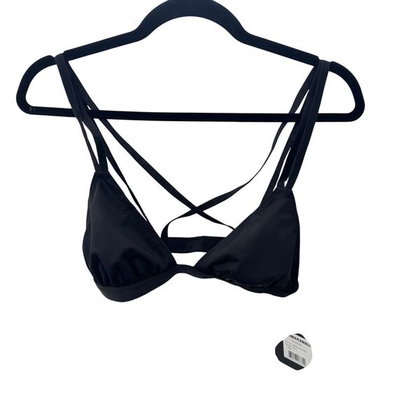 Norma Kamali Bra Double Strap Jog Bra Women's Black‎ Size Large NWT - Picture 4 of 11